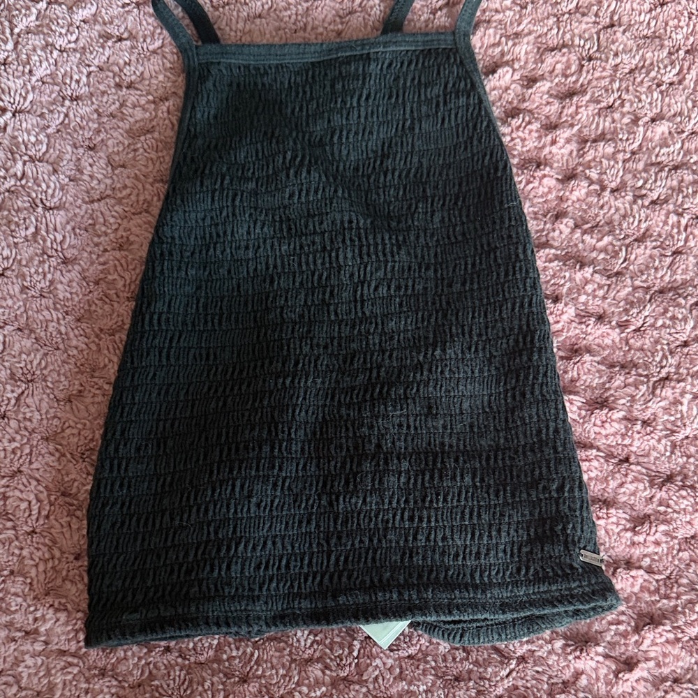 Hollister Black Textured Tank Top